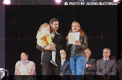 Il coreografo Luciano Cannito con la figlia Lara e Rosanna Cancellieri