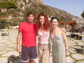 Mario Marozzi e Laura Comi entrambi étoiles del Teatro dell'Opera di Roma con Paola Saluzzi (al centro)