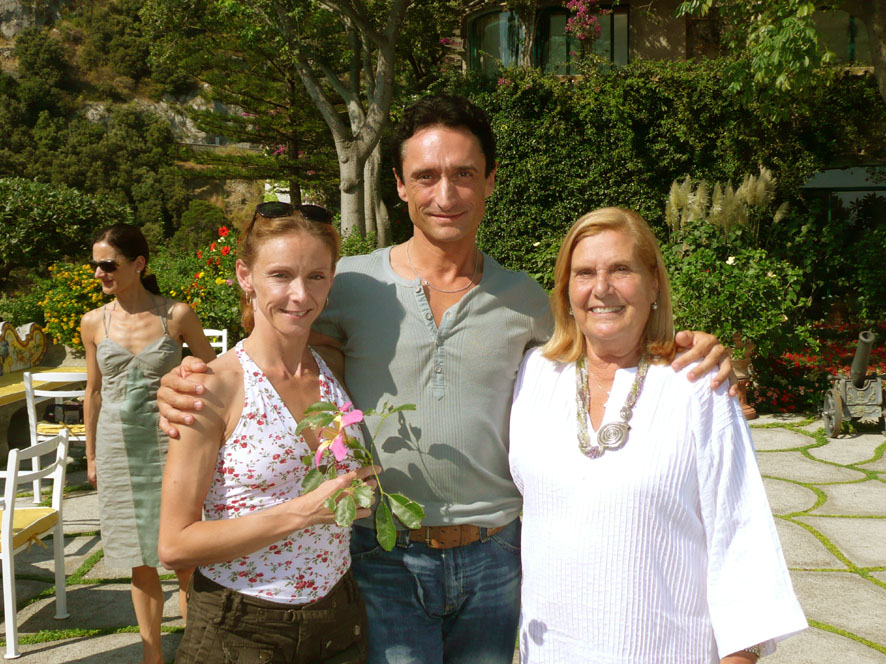 Sabrina Rinaldi e Marcello Algeri, direttore artistico ed entrambi primi ballerini dell'Ariston Proballet di Sanreno